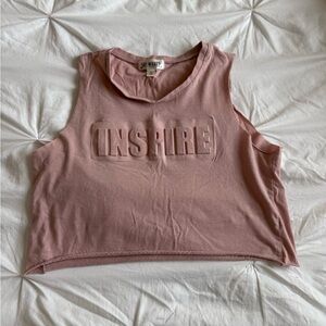 Pink Crop Tank Top